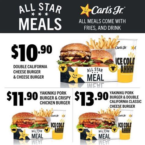 May Onward Carl S Jr All Star Meals Promotion Sg