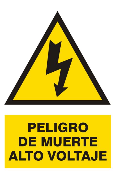 Señaletica de Peligro de Muerte Alto Voltaje Industria eléctrica