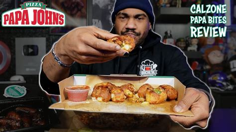 Are Papa Johns New Calzone Papa Bites Any Good Youtube