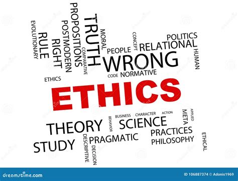 Ethics Word Cloud Illustration Stock Vector Illustration Of Ethics