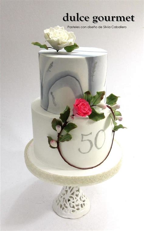 50yh Birthday Decorated Cake By Silvia Caballero Cakesdecor