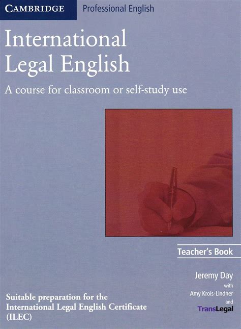 International Legal English : A Course for Classroom or Self-Study Use ...