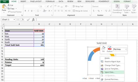 Gauge Chart in Microsoft Excel