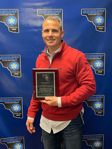 Cleveland County Sheriff's Office- OK - Wording on the plaque: Sheriff