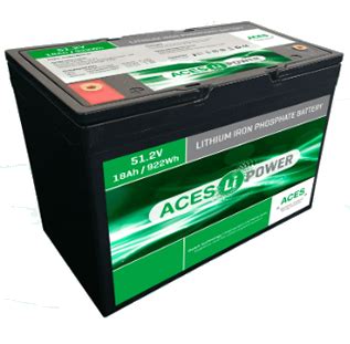 ACES ENERGY Lithium Batterij Bluetooth 48 Volt 18 HFA LiFePO4