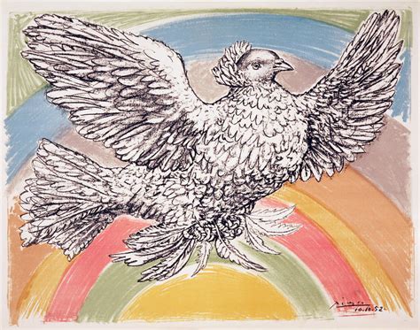 Pablo Picasso The Rainbow Dove Of Peace For Sale At 1stdibs Dove Of Peace Pablo Picasso