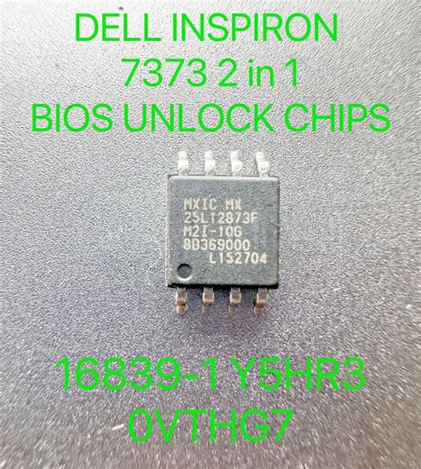 Used Dell Inspiron 7373 2 In 1 Bios Chip Password Unlock 16839 1 Vthg7