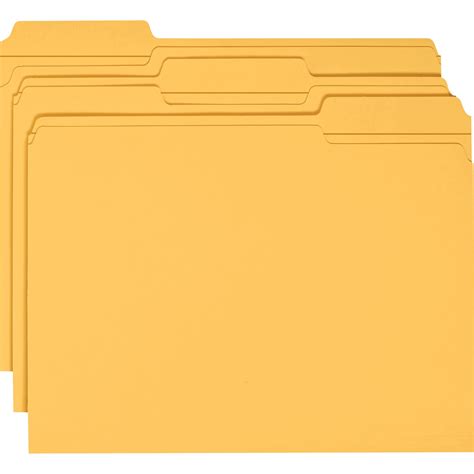 Smead Smd12234 File Folders With Reinforced Tab 100 Box Goldenrod