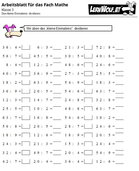 Übungen Mathe Klasse 3 kostenlos zum Download lernwolf at