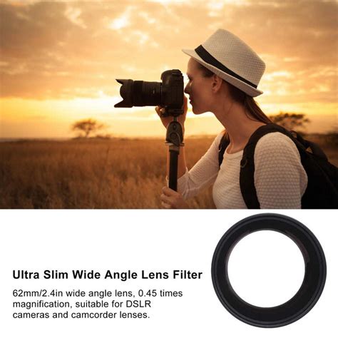 Filtro De Lente Grande Angular Ultrafino Zomei Mm X Para C Meras