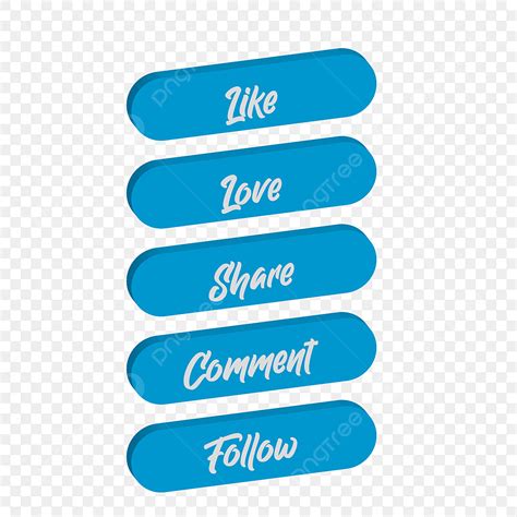 Like Comment Share Vector Hd Png Images Cute Facebook D Love Like