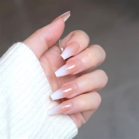 Nude Color Nails Etsy