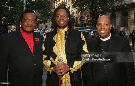 Reverend Ike Bishop E Bernard Jordan And Reverend Run Attend The