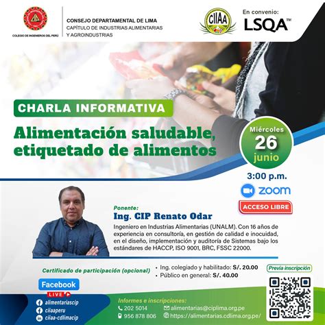 Charla Informativa Alimentaci N Saludable Etiquetado De Alimentos