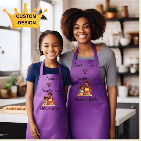 Apron Set Birthday T Mom And Daughter Baking Apron Personalized