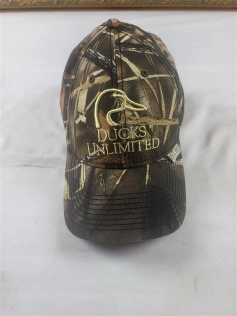 Vtg Ducks Unlimited Adjustable Strap Hat Gem