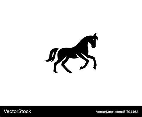 Black horse logo Royalty Free Vector Image - VectorStock