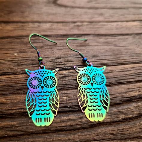 Owl Earrings Etsy