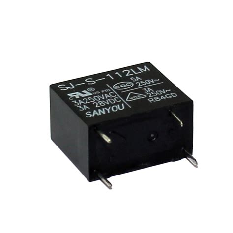Relé Miniatura 12V SJ-S-112LM - Eletropeças Comercial Eletrônica Ltda.