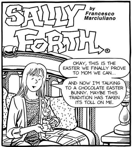 Sally Forth The Last Bunny Ears Easter Strip The Daily Cartoonist