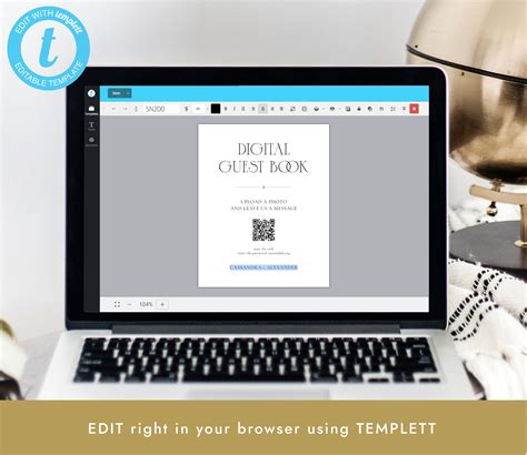 Digital Guest Book Sign QR Code Guest Book Online Message - Etsy