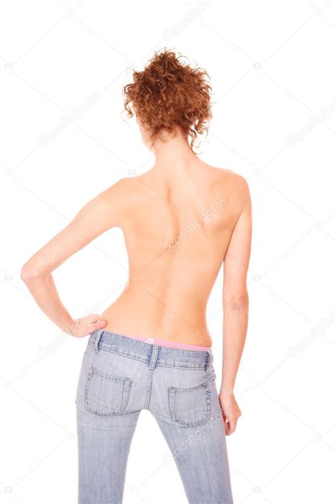 Sexy Brunette In Jeans Stock Photo Netfalls 8204689