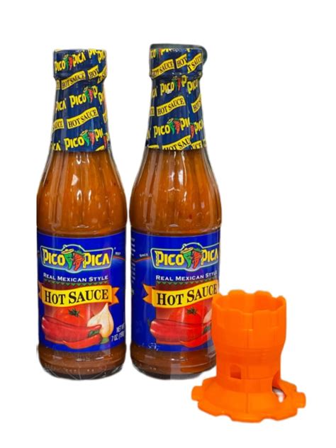 Amazon Pico Pica Mexican Hot Sauce 7 Oz Pack Of 2 With Bottle Holder Upside Down
