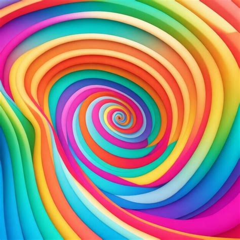 Premium Ai Image Colorful Spiral Background