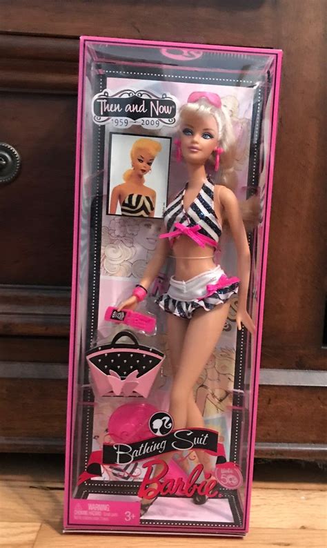 Bathing Suit Barbie Then And Now New In Box Never Been Opened