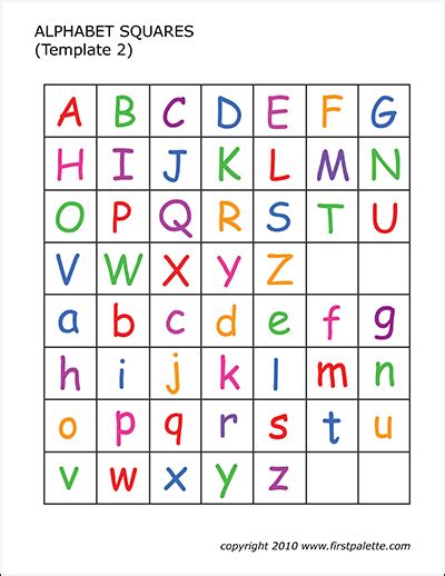 Alphabet Letter Squares | Free Printable Templates & Coloring Pages ...