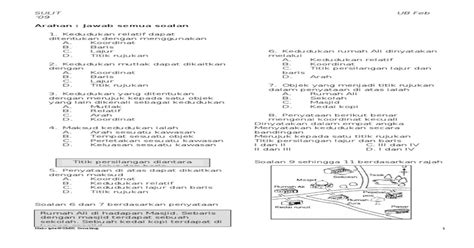 Latihan Geografi Tingkatan 1 Bab 1and2