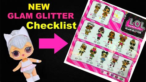 Lol Surprise Glam Glitter Checklist