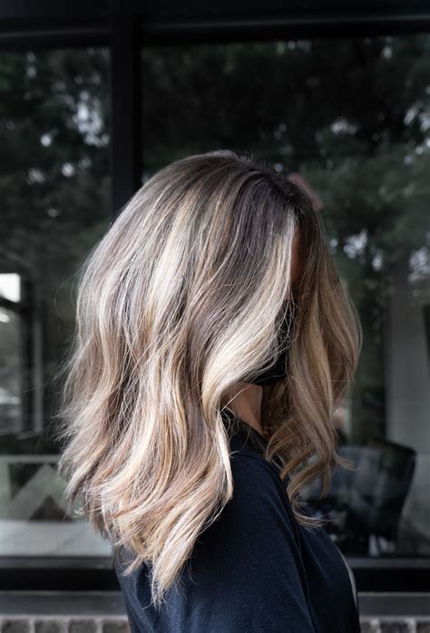 Balayage Money Piece Balayage Brunette Bright Blonde Balayage