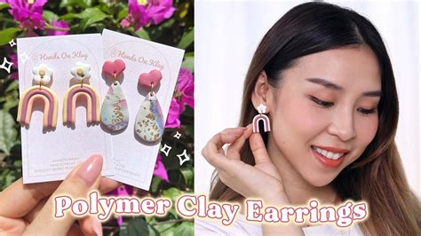 Diy Polymer Clay Earrings How I Made My Own Earrings Youtube