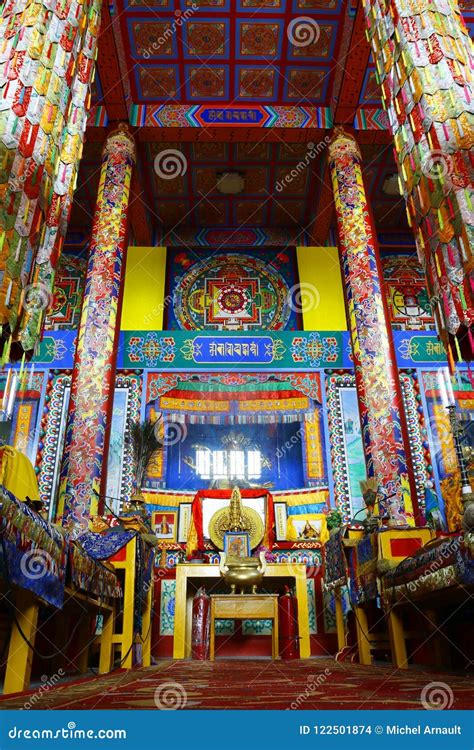 Interior of Tibetan Monastery Stock Photo - Image of asia, landmark: 122501874