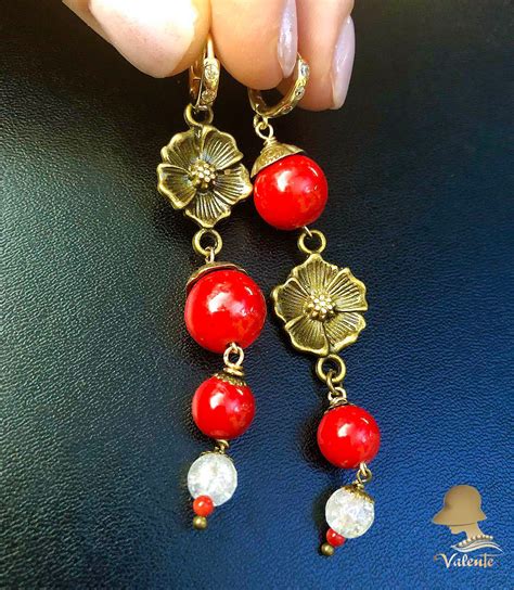 Серьги, Маки | Beaded jewelry, Handcrafted earrings, Jewelry making ...