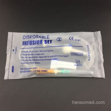 Disposable IV Infusion Set With Needle Henso Medical