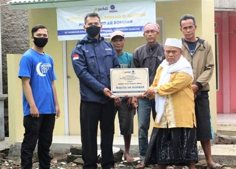 Dt Peduli Cianjur Resmikan Mck Masjid Ar Rohman