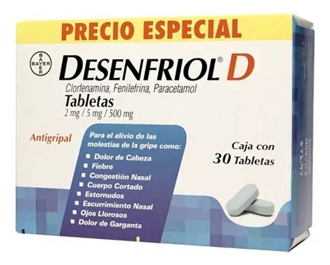 Bayer Desenfriol D Tabletas Mg Mg Mg