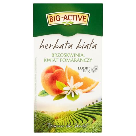 Big Active Herbata Bia A Brzoskwinia Kwiat Pomara Czy G X G