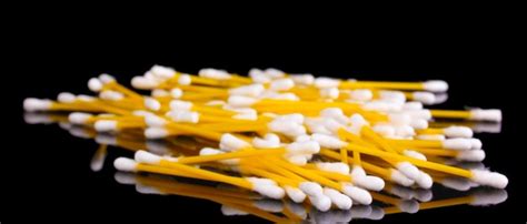 Premium Photo | Cotton ear sticks isolated on black