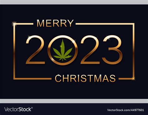 Merry christmas 2023 christmas greeting card Vector Image