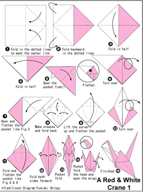 Origami Paper Crane Instructions Printable At Ila Carpenter Blog