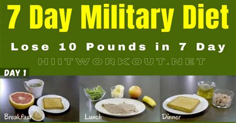 7 Day Military Diet Ultimate Guide And Meal Plan