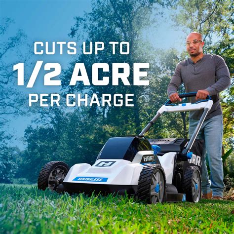 HART 40-Volt 20-inch Cordless Brushless Push Mower Kit, (1) 6.0Ah