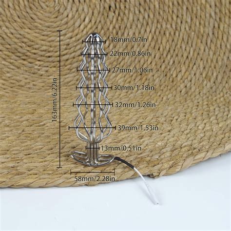 Electro Shock E Stim Cock Ring Butt Plug Sets Stainless Steel Cock Loops Hollow Metal Anal Plug