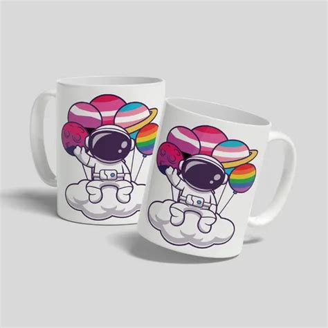 Taza Pride Lgbt Marcha Gay Lesbiana Arcoiris Astronauta Plan Blanco Meses Sin Inter S