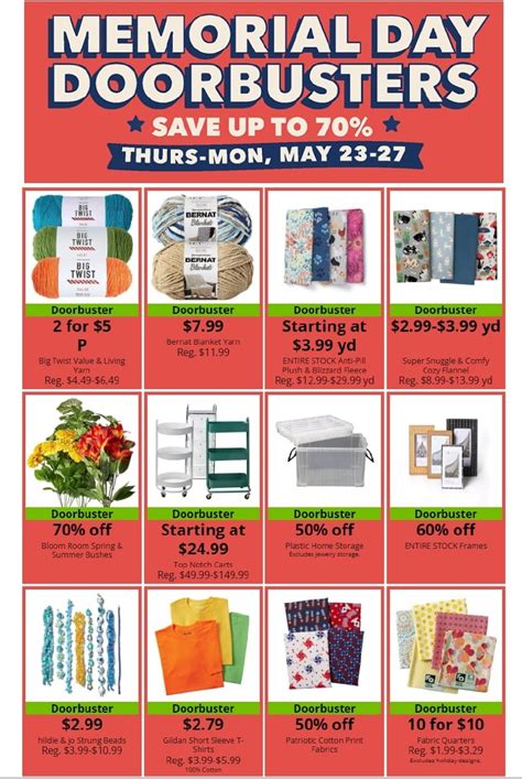 Joann Memorial Day 2024 Ad Deals BlackFriday Worksheets Library