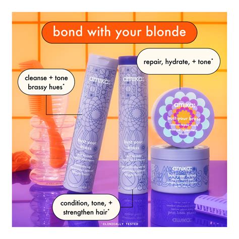 Buy Amika Bust Your Brass Cool Blonde Repair Conditioner Sephora Australia