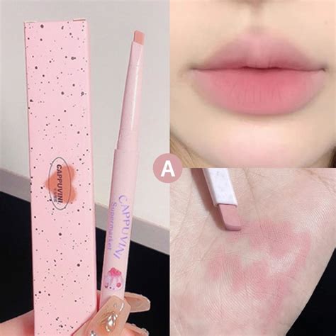 Jual CODCAPPUVINI Lip Liner Pencil Matte Lipstick Nude Color Lipstick Matte Lipline Pensil